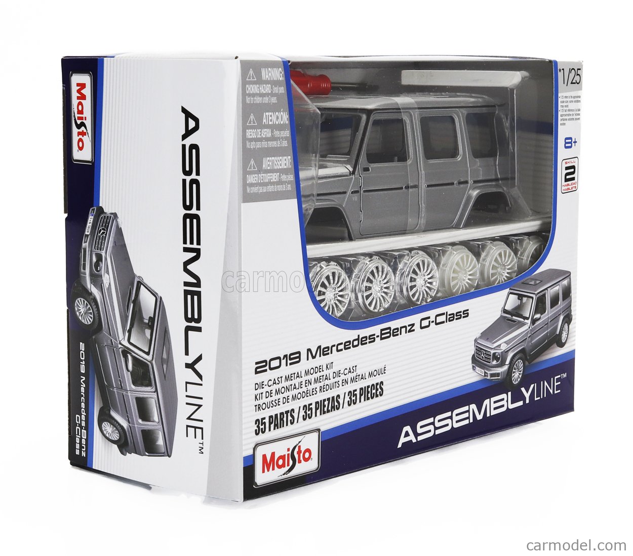 MAISTO 39536SILKIT Scale 1/25 MERCEDES BENZ GCLASS 2019 SILVER