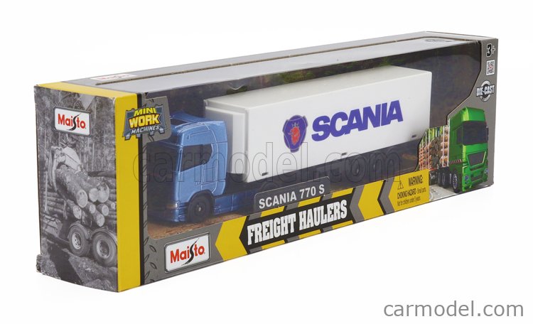 Camion Scania Serie P Porta Auto RMZ City Scala 1:64 - Modellino Pressofuso Nuovo