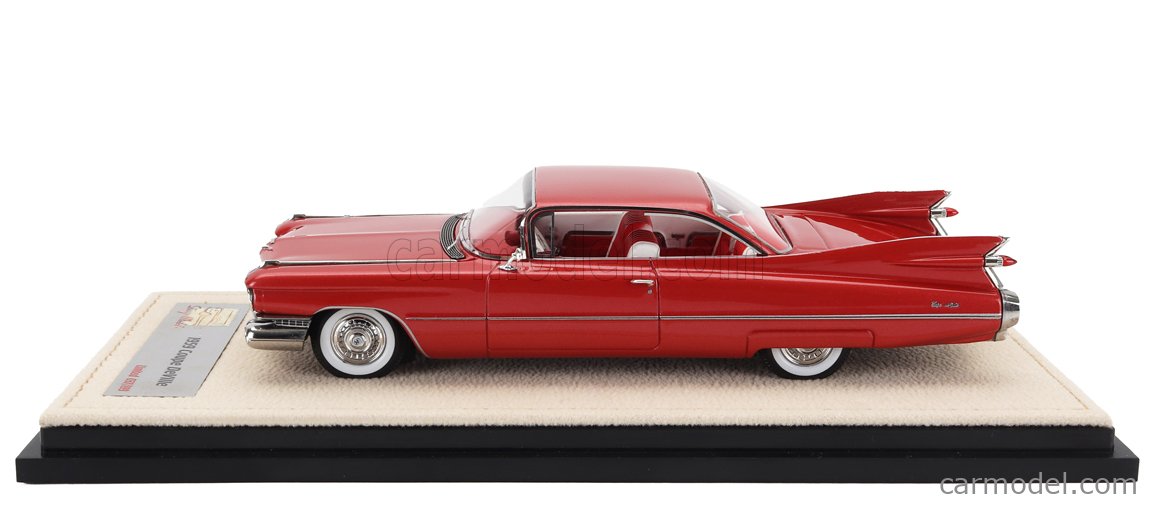Stamp-Models 1/43 Cadillac Coupé De Ville 1959 - Rouge - Résine - STM59605