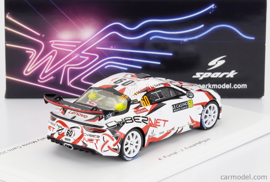Miniature Spark 1/43 Renault Alpine A110 Rallye Monte-Carlo 2024 – N°59, équipage Royere, S6857