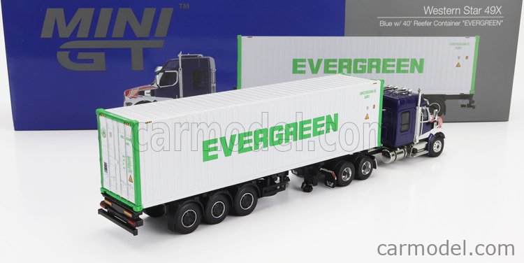 MINI-GT  ウェスタン　スター49x Preorder) Mini GT 1:64 Western Star 49X with 40′ Reefer