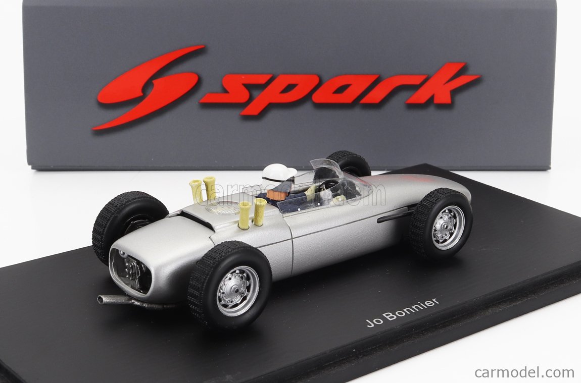 SPARK-MODEL S3460 Scale 1/43  PORSCHE F1  804 N 0 TEST SEASON 1962 JO BONNIER SILVER
