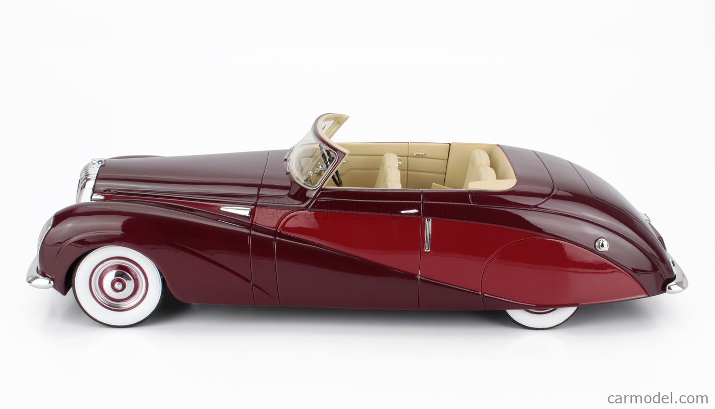 Daimler DE36 Hooper Green Goddess 1953 - maroon / silver 1:18 – Thomas Langejürgen
