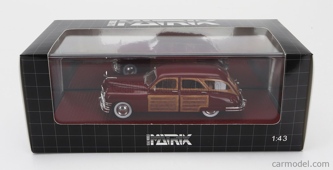 Packard Eight Station Sedan 1948 Rouge Matrix 1/43, Résine, MX21601-063