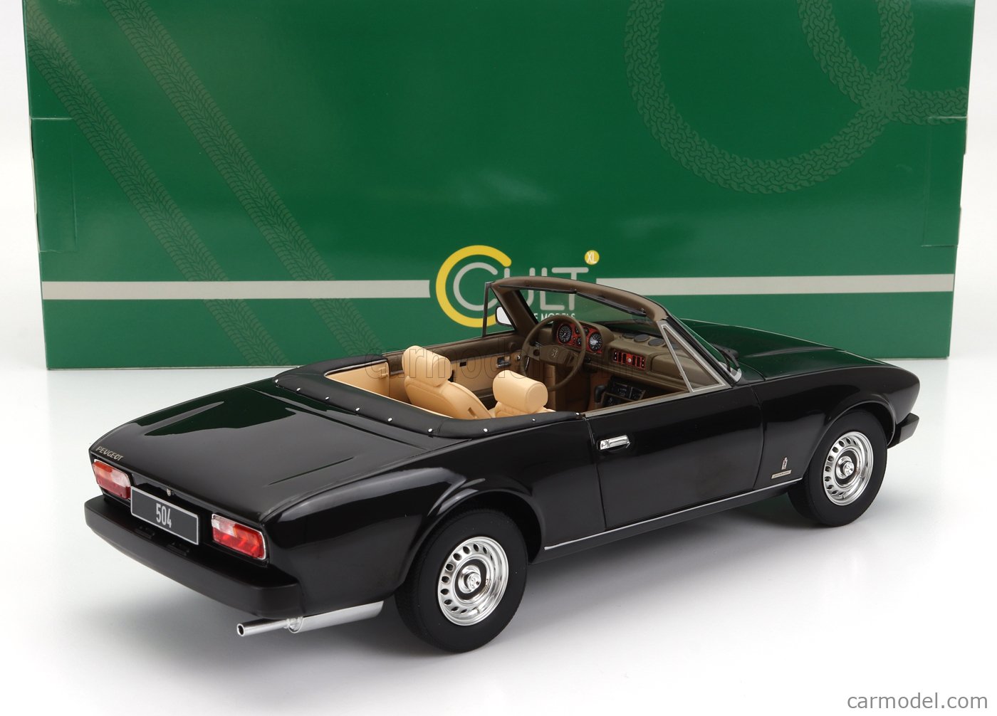 Modèle Réduit Peugeot 504 Cabriolet 1:18 - Rouge Métallisé 1983, Cult Scale Models Neuf