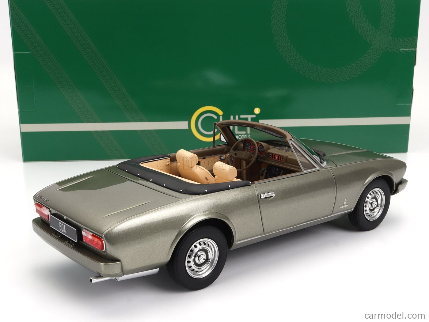 Cult 1/18 Scale Resin CML192-2 - 1983 Peugeot 504 Cabriolet - Smoked Grey