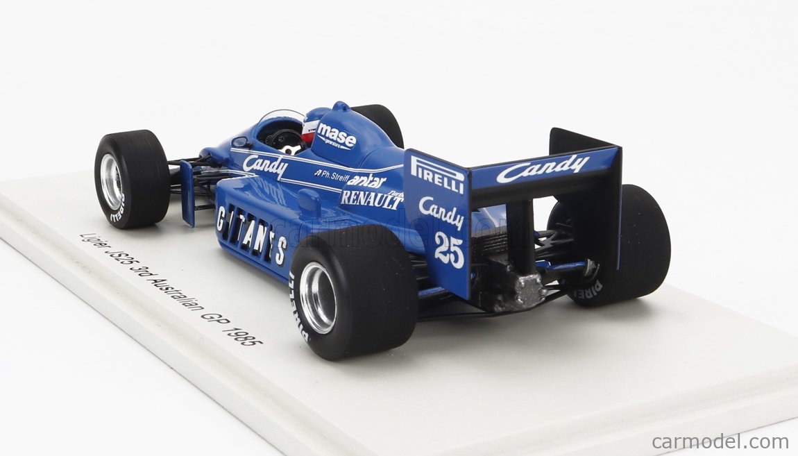 Miniature Spark 1/43 Ligier JS25 Renault #26 - GP D'Australie 1985 - Jacques Laffite