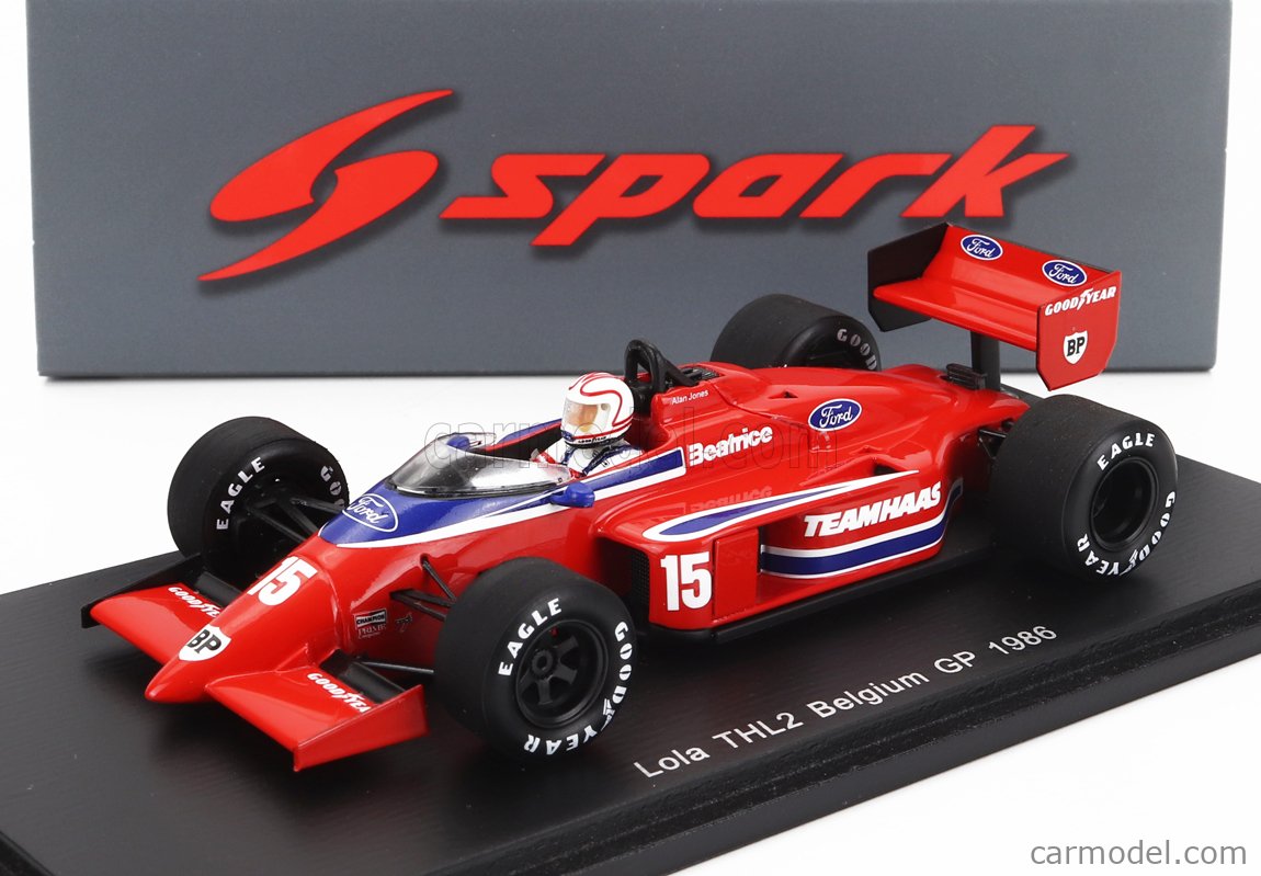 Model F1 Spark 1/43 Lola THL2 Belgium Gp 1986 #15 A. Jones | Motorsport