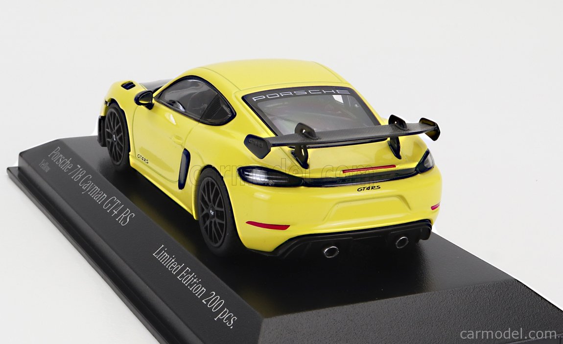 Porsche 718 Cayman GT4 2019 – Modello In Scala 1:43 Minichamps – Racing Yellow Spectrum Edition – Limitata E Sigillata!