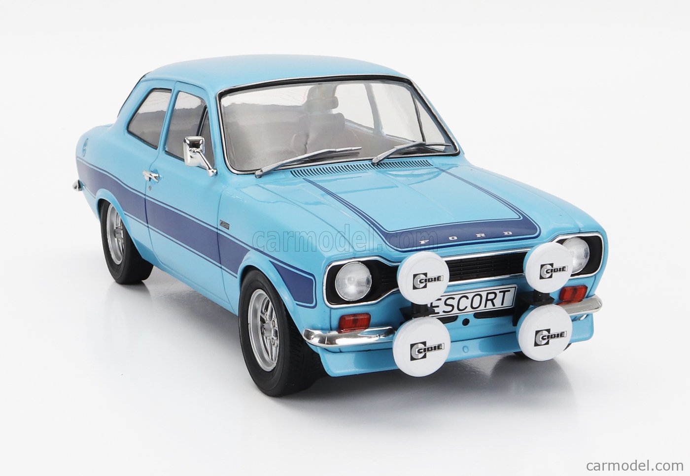 Modèle réduit Ford Escort Mk I Rs 2000, Argent/bleu, Rhd, 1974 1/43