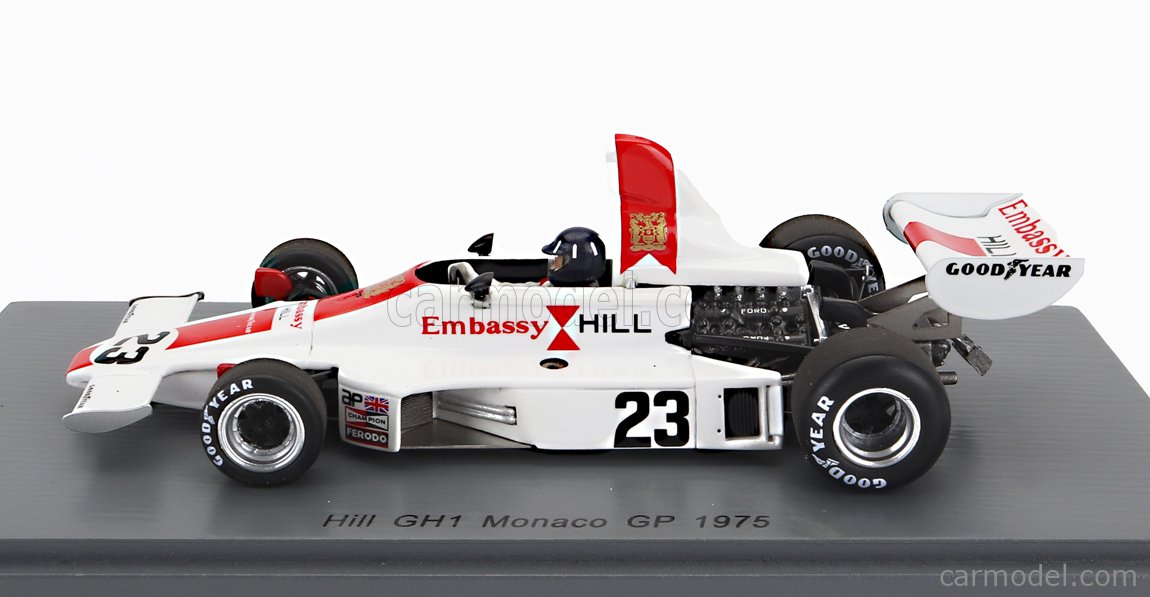 SPARK-MODEL S5675 Echelle 1/43 | HILL F1 GH1 N 22 5th ENGLAND GP 1975 A