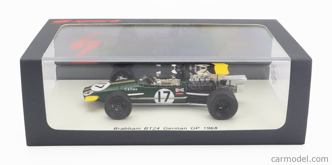 Miniature Spark 1/43 : Brabham F1 BT30 N°20, GP D'Allemagne 1969, Pilote Kurt Ahrens, Collection
