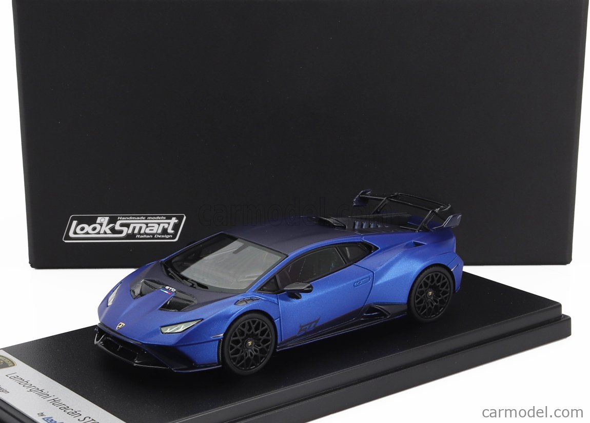 LOOKSMART LS523SA Scale 1/43 | LAMBORGHINI HURACAN STO LP640-2 2021 BLU ...