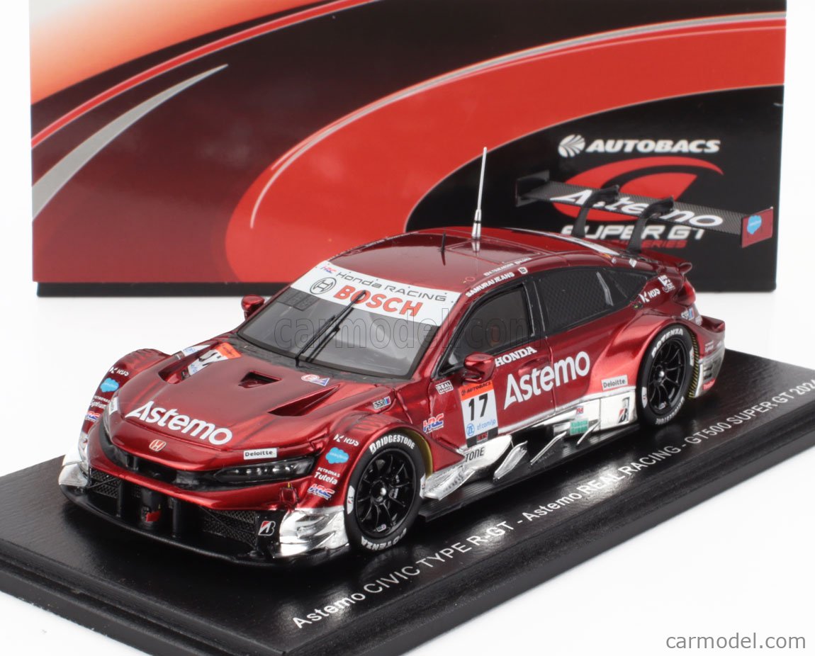 SPARK 1/43 スーパーGT Astemo CIVIC 塚越太田 2024 10月予約】スパーク 1/43 Astemo CIVIC TYPE R-GT No.17 Astemo