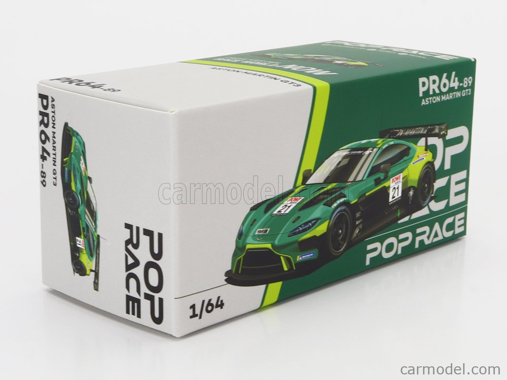 Voiture Miniature Aston Martin GT3 1:64 Pop Race - Diecast, Modèle De Collection - Neuf