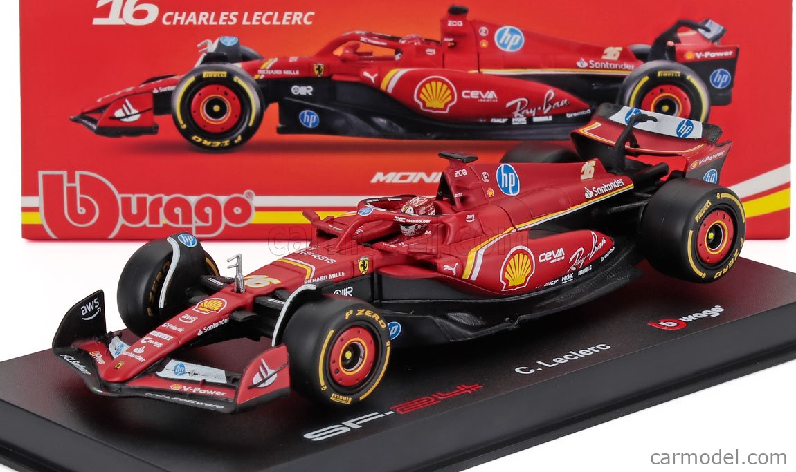 Ferrari 1/43スケール BURAGO 18-36843-L-MONACO Scale 1/43 | FERRARI F1 SF-24 TEAM