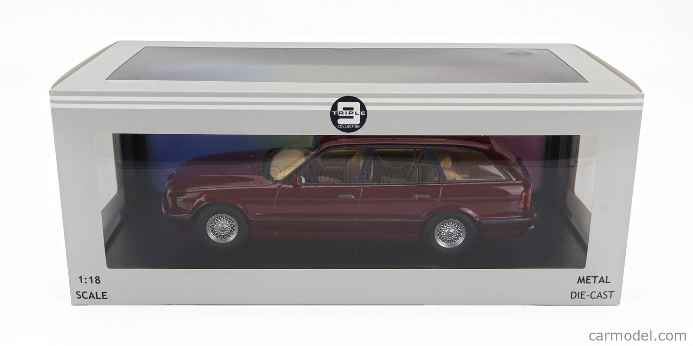 Miniature BMW Série 5 (E39) Touring 1998 - Rouge - Échelle 1/18 - Triple9 T9-1800392 - NEUVE