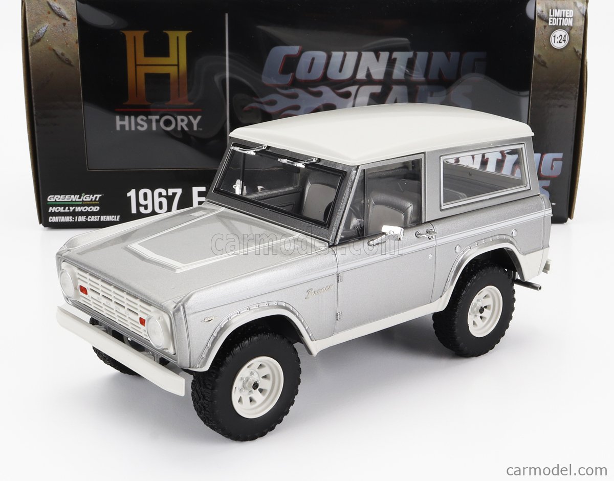 GREENLIGHT 84191 Scale 1/24 | FORD USA BRONCO 1967 - COUNTING CARS SILVER