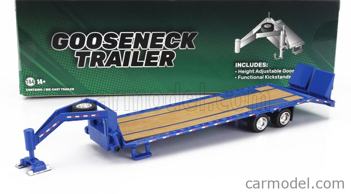PREORDINE Greenlight 1:64 Rimorchio A Collo D'oca - Verde Lime Con Strisce Rosse E Bianche (modello 2024)