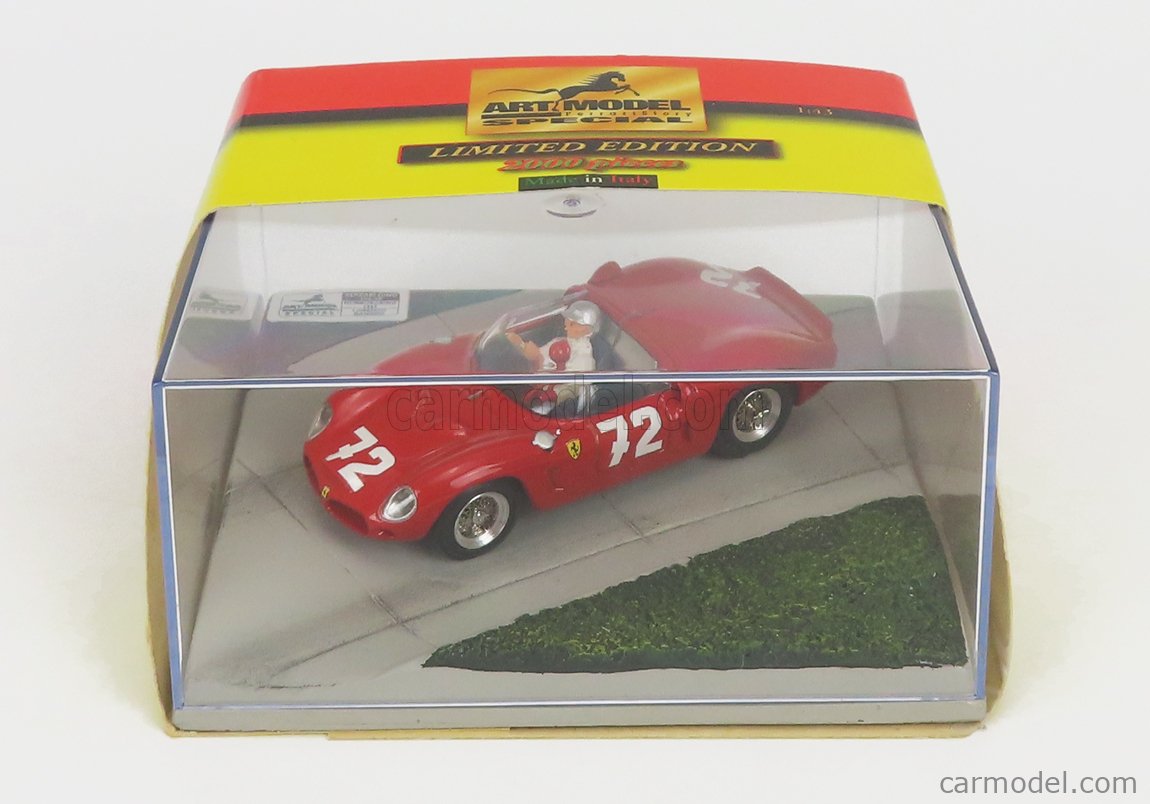 FERRARI 246 DINO SP - Test In Modena Circuit 1961 Before Le Mans Ginther 13 0790 Resin 143 8013717043101