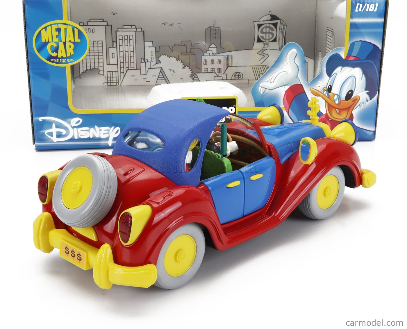 BURAGO 2603 Scale 1/18 | WALT DISNEY AUTO DI ZIO PAPERONE - UNCLE 