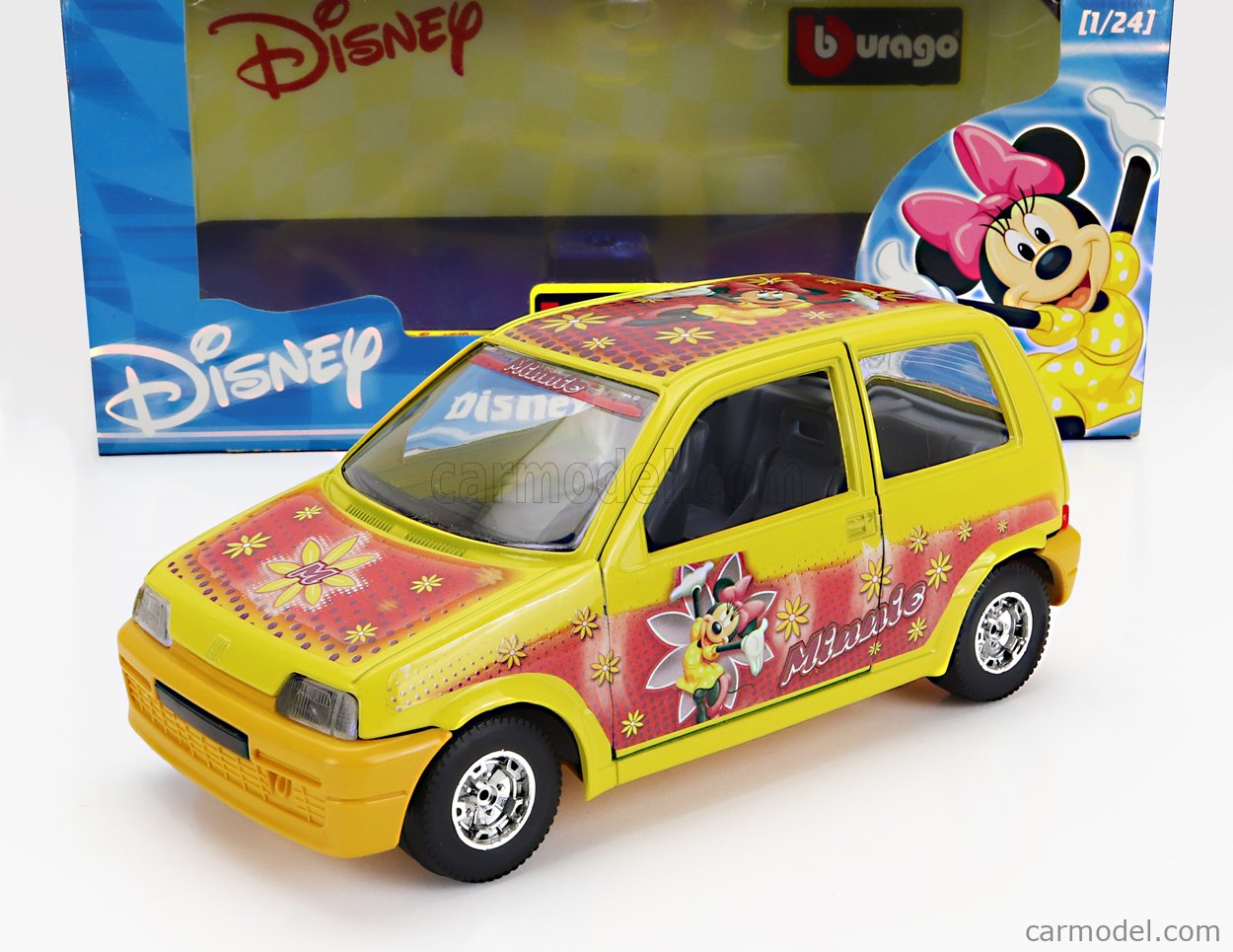 BURAGO 2220 Scale 1/24 WALT DISNEY FIAT 500 (CINQUECENTO) DI