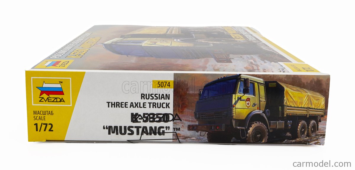 ZVEZDA 5074 Scale 1/72 | TRUCK K-5350 MUSTANG TELONATO MILITARY 3-ASSI ...