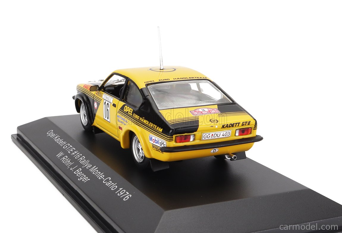 Opel Kadett C GT/E #16 - Monte Carlo 76 - Röhrl/Berger - 1:43 - Trofeu ( DSN06