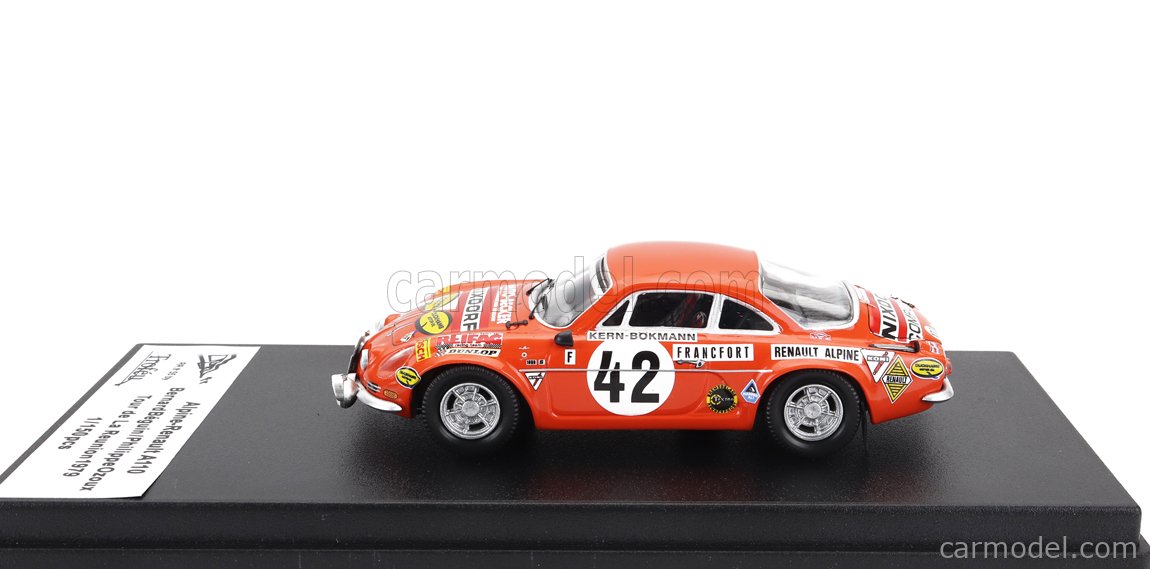 Spark Trofeu Alpine Renault A110 N°69 - Tour De Belgique 1971, 1/43 Résine
