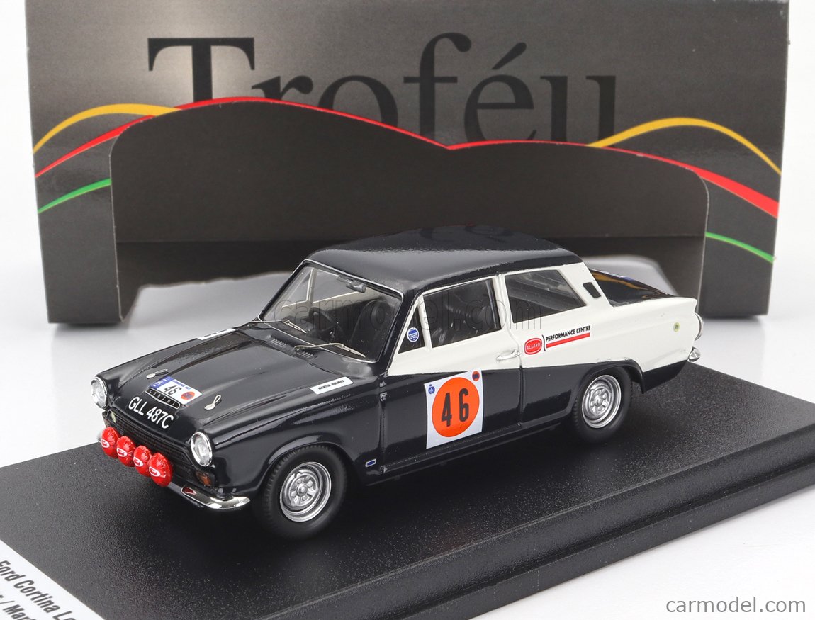 Diecast model cars Ford Cortina 1/43 Trofeu GT No.85 Rally Lüttich-Rom-Lüttich 1