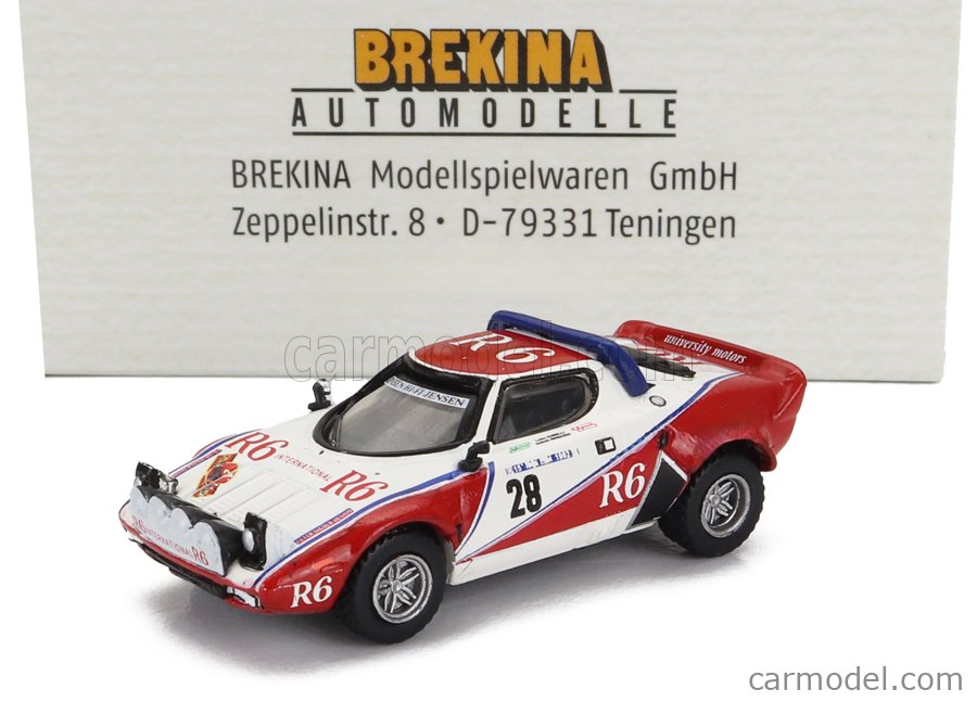 Modèle Réduit 1:87 BREKINA PLAST Lancia Stratos HF 1980 Total #1 - Neuf