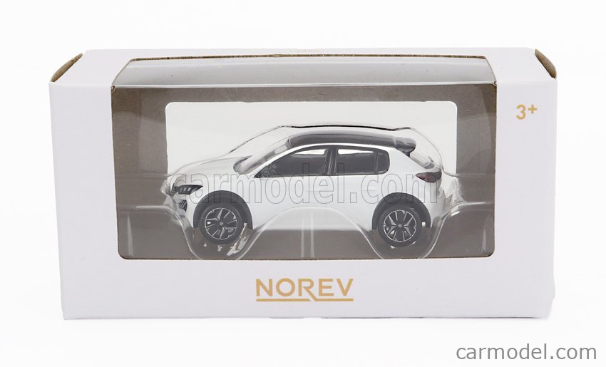 NOREV Peugeot 208 GT 2024 – Modèle Réduit 1:43, Blanc Bianca, Collectionneur, Finition Soignée