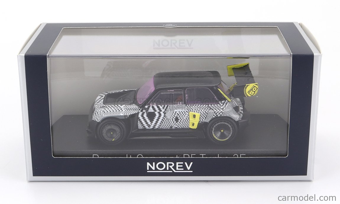 NOREV 1/43 – Renault R5 Turbo 3E Concept 2022, Noire, édition Collector En Métal