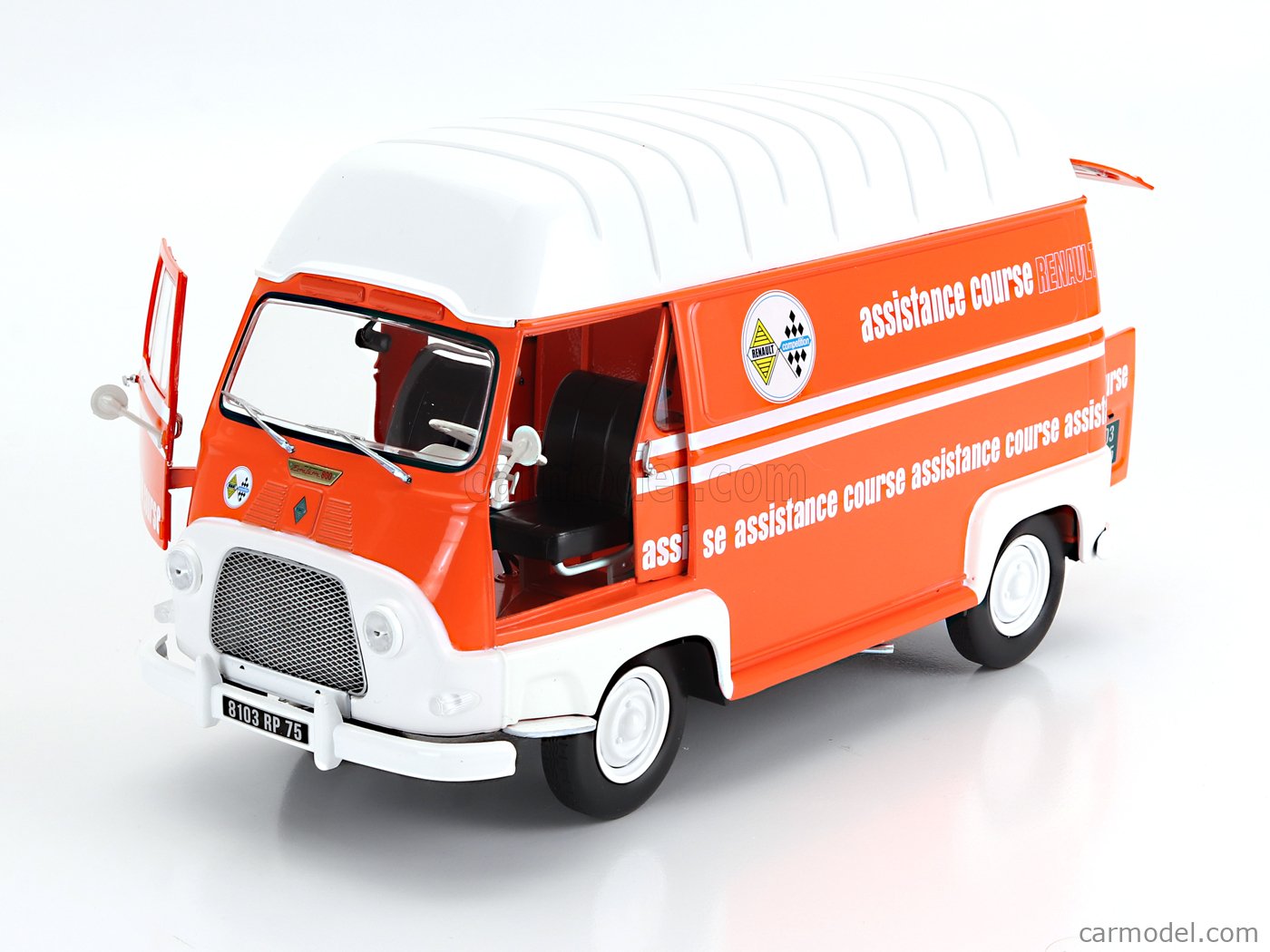 Norev Renault Estafette 1968 Orange – 1/18, Assistance Course, Métal