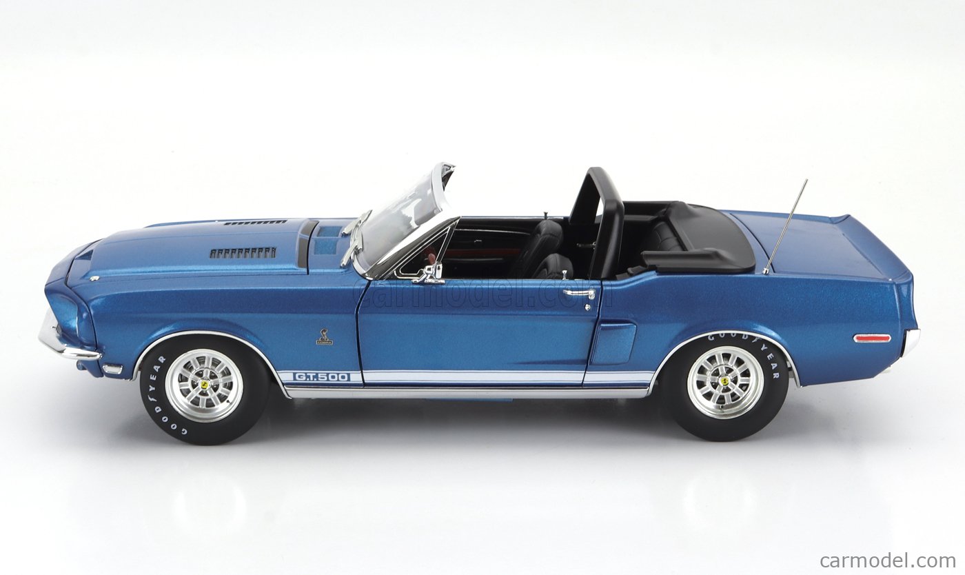 Modèle Réduit ACME Ford Mustang Shelby GT500 KR Cabriolet 1968 – Noir – Neuf