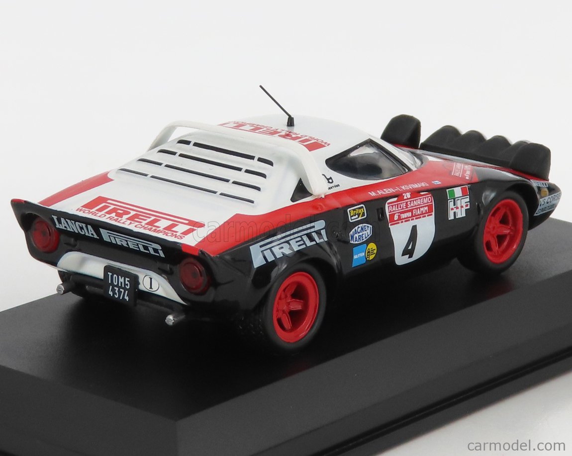 Maquette 1:24 Lancia Stratos HF Rally Sanremo 1978 Par Ixo/Salvat - Diecast Neuf Sous Blister