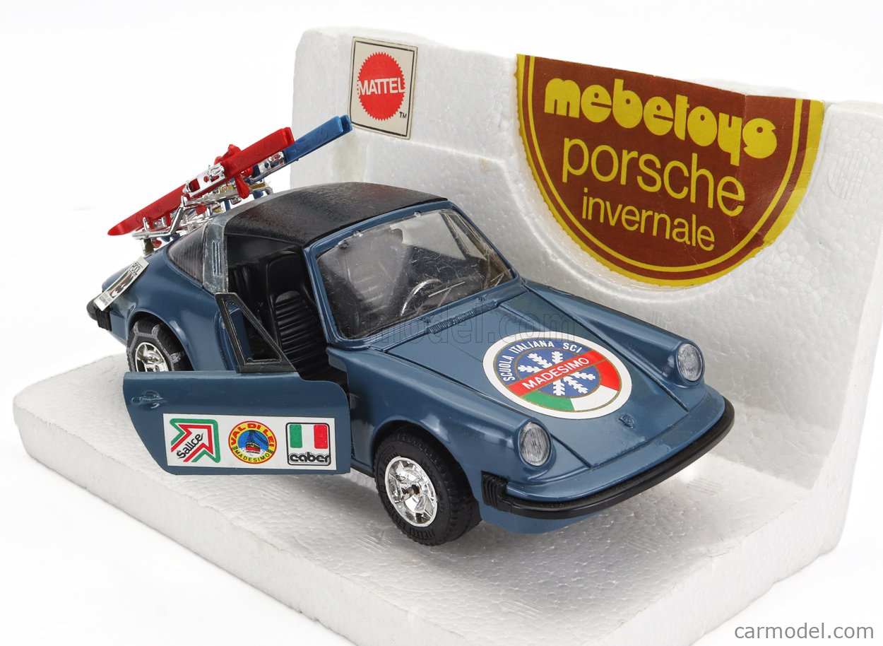 Mebetoys Mattel Echelle Porsche Sc Targa Ski Invernale Violet Blue