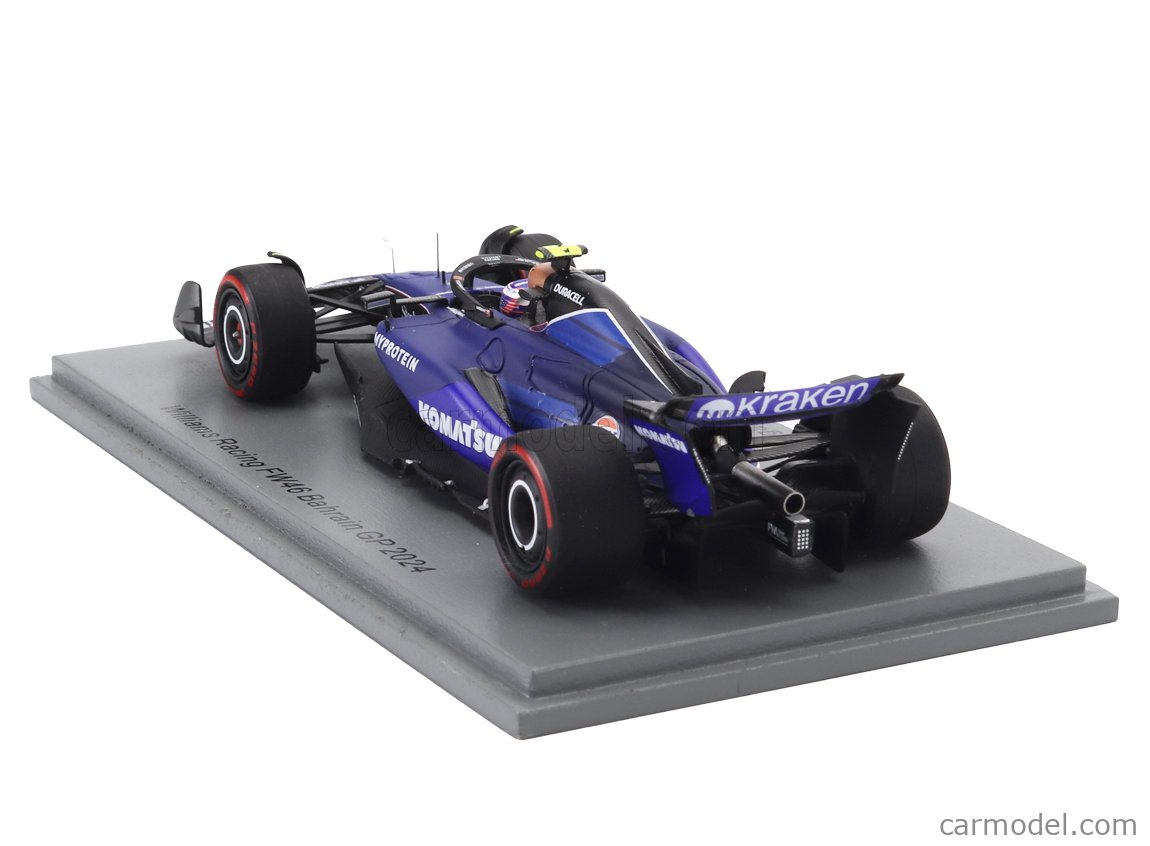 Miniature Spark Model Williams F1 N.2 - GP Bahreïn 2023 - Logan Sargeant - Échelle 1/18 - 18S951