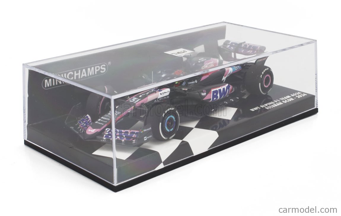 Figurine 1:43 MINICHAMPS Alpine F1 A524 #31 - Saison 2024, Esteban Ocon, Modèle 417240131, Neuve