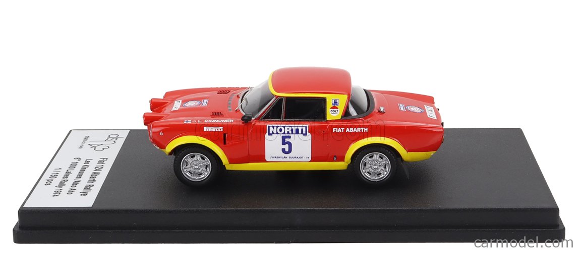 TROFEU TRFDSN149 Scale 1/43 | FIAT 124 ABARTH (night version) N 5 6th ...