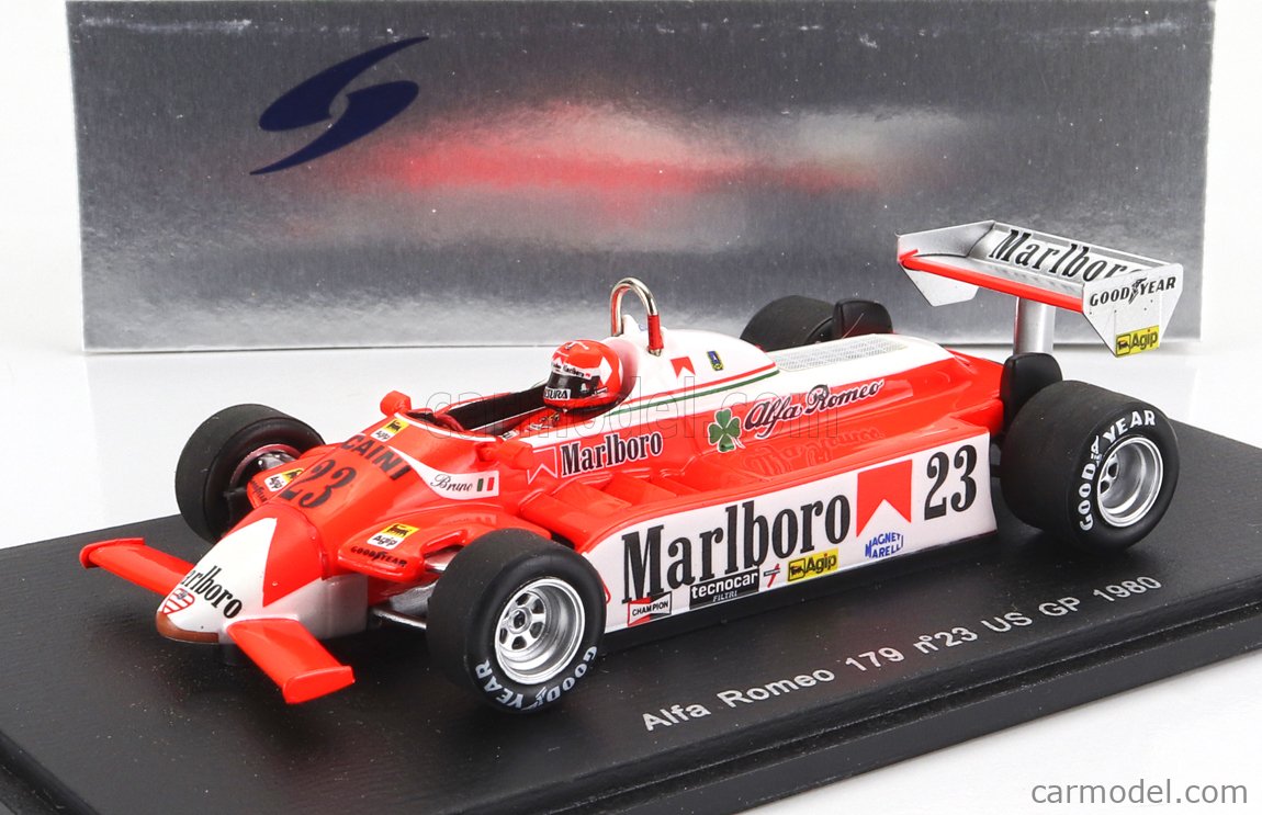 SPARK-MODEL S1791 Scale 1/43 | ALFA ROMEO 179 N 23 USA GP 1980 BRUNO ...