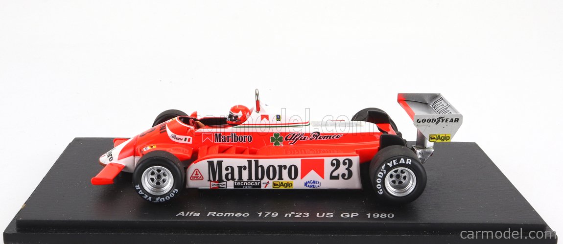 SPARK-MODEL S1791 Scale 1/43 | ALFA ROMEO 179 N 23 USA GP 1980 BRUNO ...