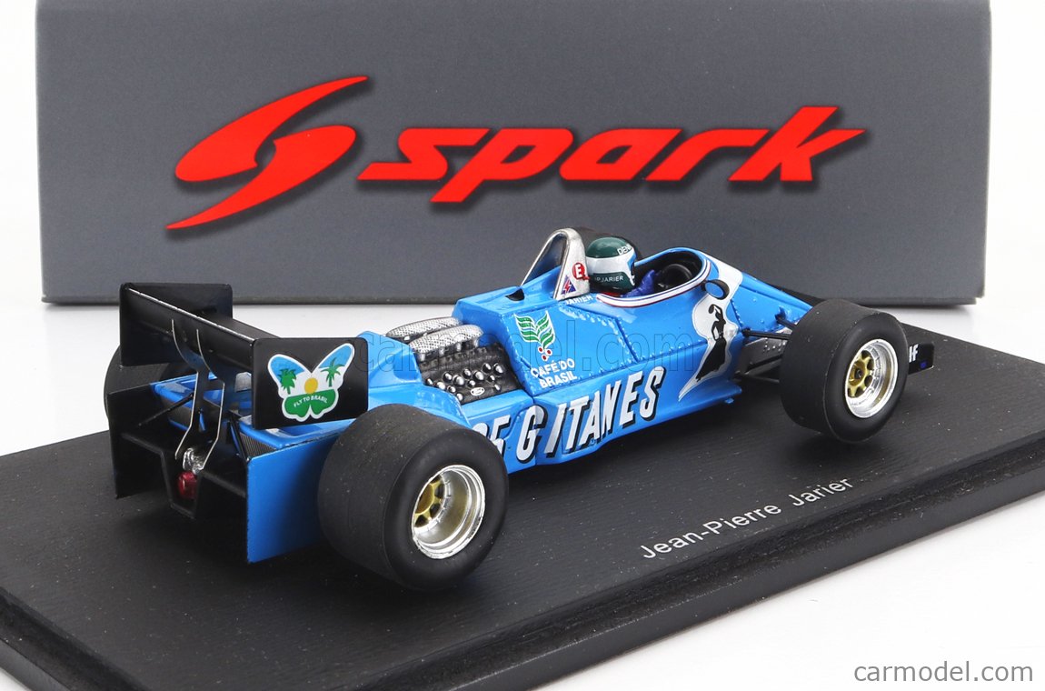 OPO 10 Miniatur Formel 1 1/43 – Ligier JS21 1983 Von Raul Boesel – Hochdetailliertes Metall-Modell In Plexiglasbox Mit Sockel – Für Sammler Ab 14 Jahren