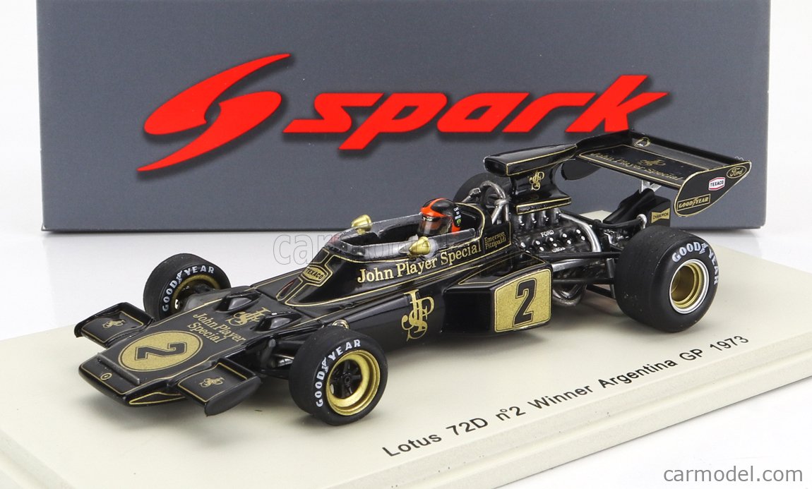 Lotus 72D n12 Reine Wisell 1972 F1 Grand Prix des USA Spark S7295
