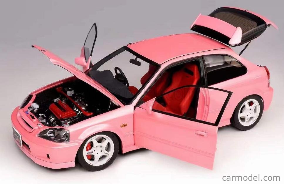 ミニカー Motorhelix 1/18 Honda civic type R (ek9) 1/18 MotorHelix Honda Civic Type R ( EK9 ) RHD in Pink | eBay