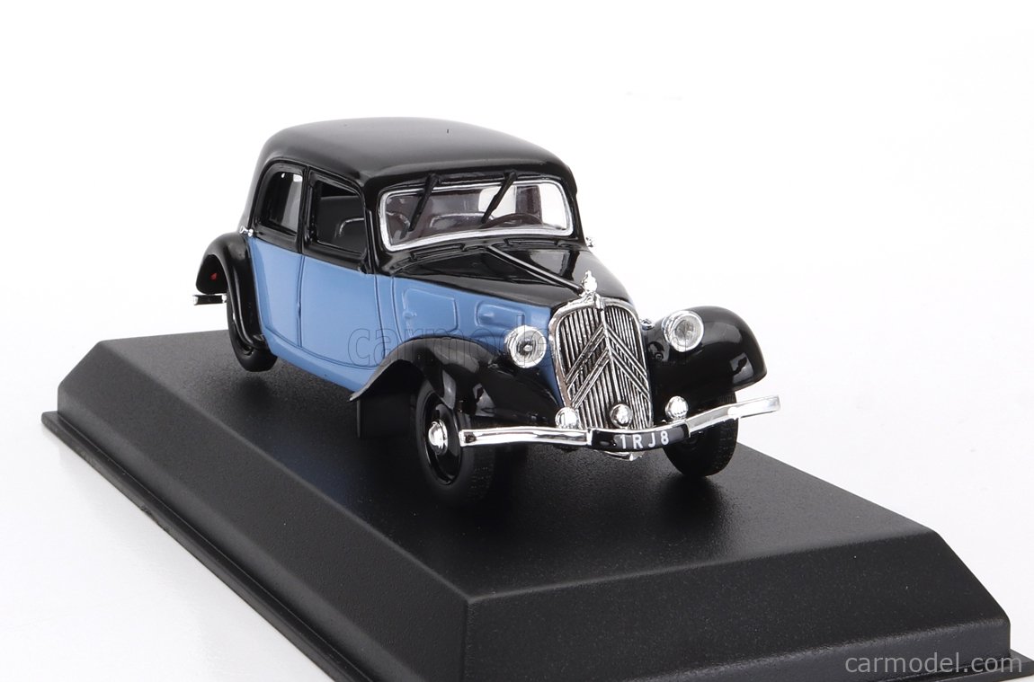 Miniature Norev 1/43 – Citroën Traction 22CV Berline – Bleue – Très Bon état Avec Boîte