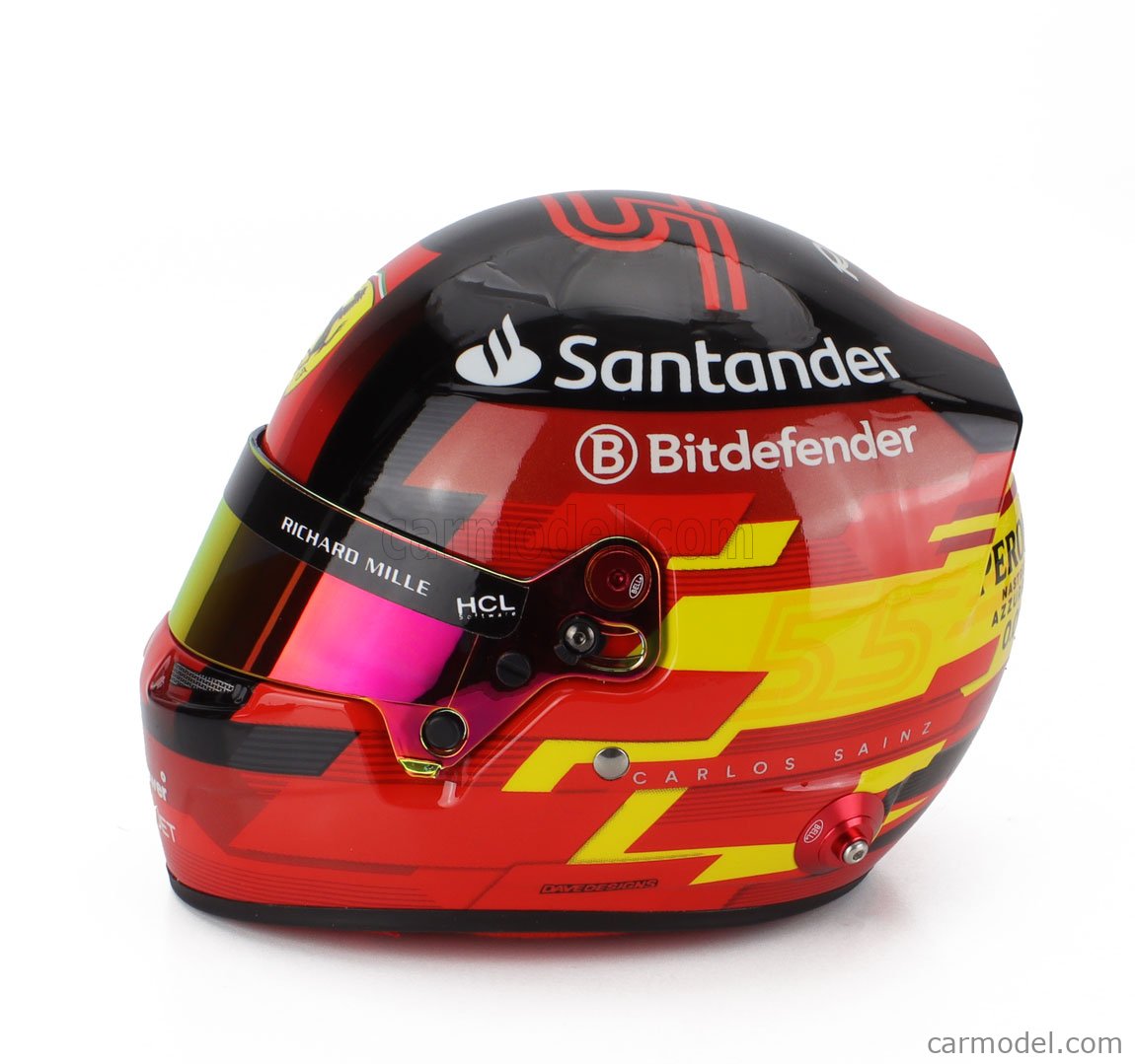 CARLOS SAINZ 2023 Scuderia Ferrari F1 mini helmet, 1:2 Bell EUR 179,00 - DE