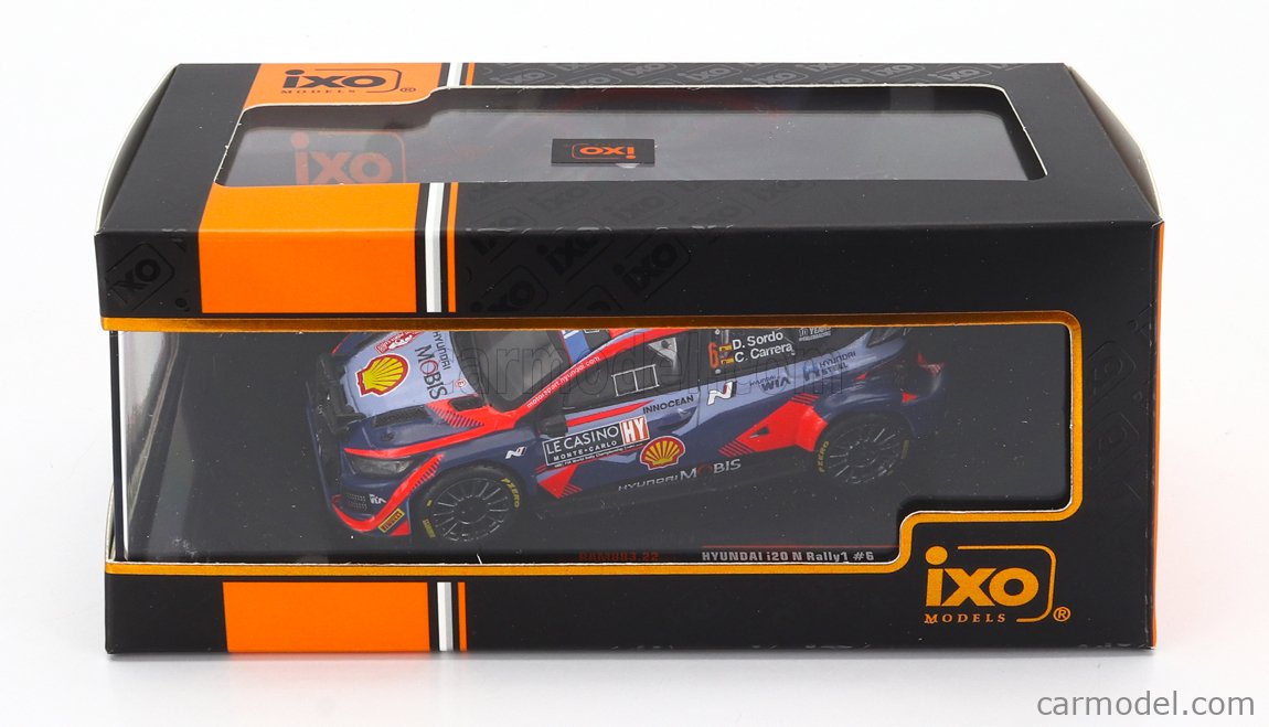 Miniature IXO 1/43 Hyundai I20 Rally1 N°6 - WRC Monte-Carlo 2023 Sordo (RAM883.22)