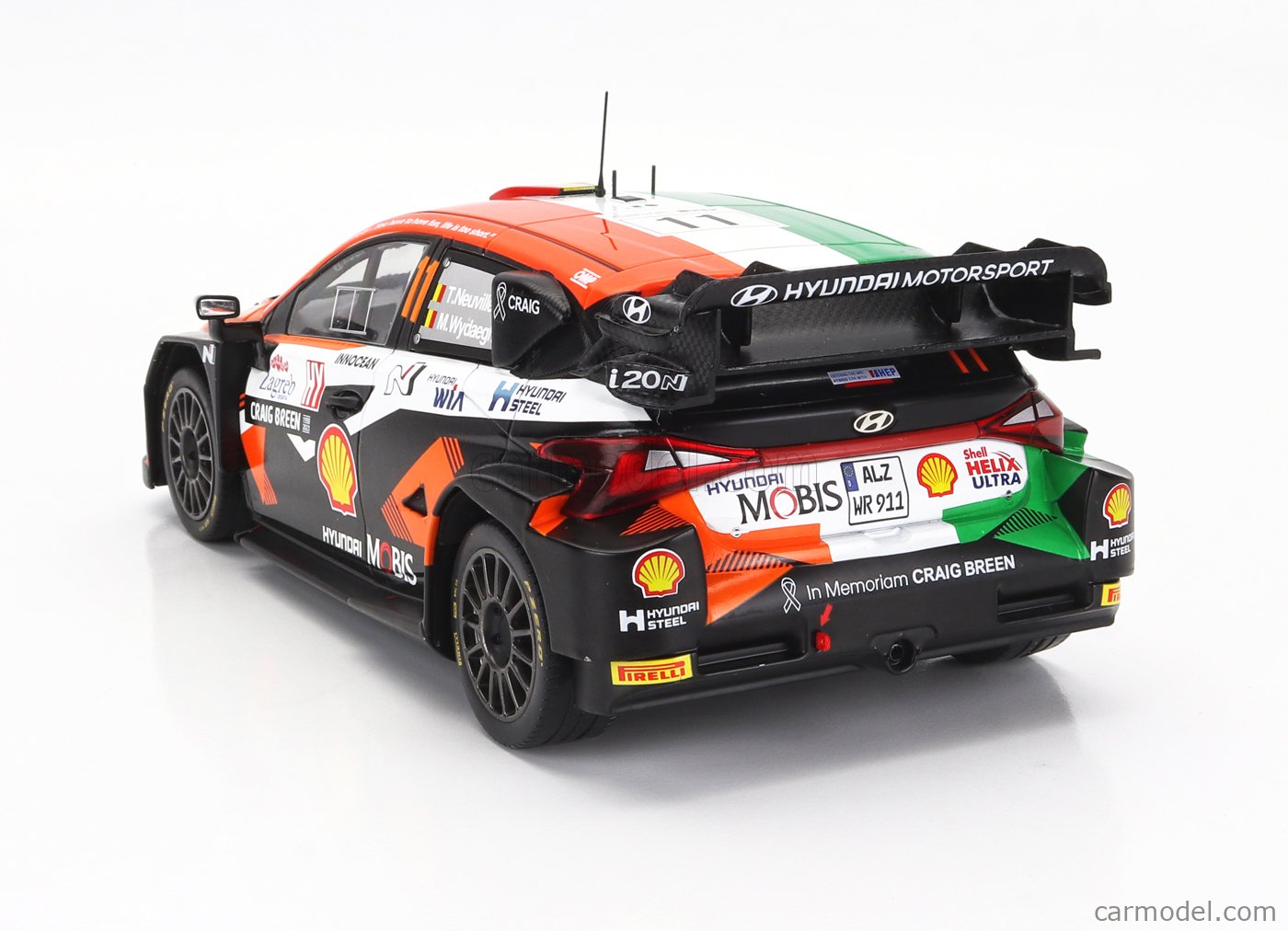 Hyundai I20 Rally1 1/18 IXO – Rally Croazia 2023, Lappi/Breen, Modello Diecast Sigillato