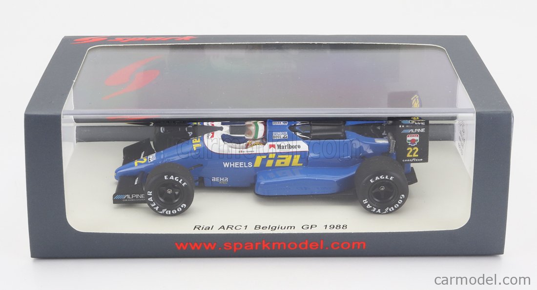 好評超歓迎■スパークモデル 1/43 1988 リアルARC1 #22 A.デ・チェザリス USGP レーシングカー